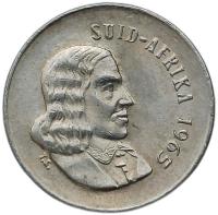 RPA 5 CENTS 1965 PTAK ŻURAW - JAN VAN RIEBEECK - SUID AFRIKA 28B3