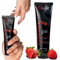 ŻEL INTYMNY Truskawkowy Sex ORALNY Lubrykant SMAKOWY na bazie Wody ORGIE