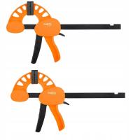 2 x Плотницкий зажим автоматический Neo быстрый зажим 300 мм x 75 мм сильный