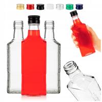 5x стеклянные бутылки Москва 250мл для самогона настойки ликер соки виски коньяк