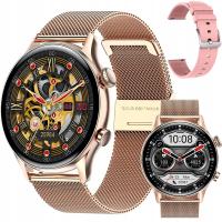 Smartwatch Zegarek damski dla kobiety Artnico HK8 Pro stalowy złoty PL