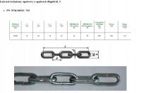 Łańcuch fi 10x65 kl.3 Surowy - Ogniwowy stalowy FERUS