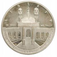 USA - 1 dolar $ - XXIII Olimpiada - 1984 r S, Ag