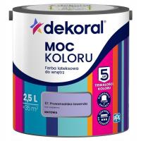 DEKORAL Farba MOC KOLORU 2,5l PROWANSALSKA LAWENDA