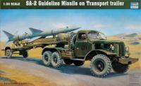 Trumpeter 00204 SA-2 Guideline Missile on Transport Trailer model 1/35