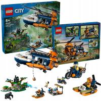 LEGO CITY 60437 HELIKOPTER BADACZY DŻUNGLI W BAZIE KLOCKI PREZENT 881 EL