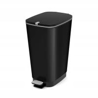 Корзина для мусора с педалью, черный 60Л KIS