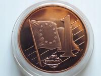 Łotwa 1 Eurocent Próba 2003 SPECIMEN st. 1/1-