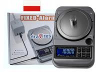 Waga elektroniczna draVires laboratoryjna 1000g 1kg 0.01g + naklejka