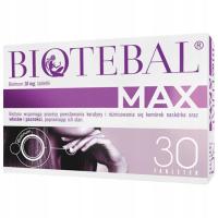 Biotebal MAX 10mg biotyna na włosy paznokcie 30x
