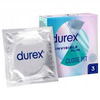 DUREX презервативы Invisible Close Fit 3 тонкие