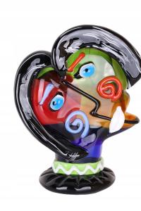 FIGURKA ZE SZKŁA w stylu MURANO! SERDECZNA TWARZ