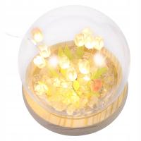 SZTUCZNE TULIPANY DEKORACYJNA LAMPKA NOCNA PRZYŁÓŻKOWA LAMPA LED KWIAT DZIECKO