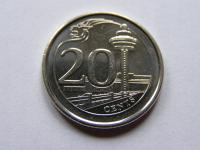 SINGAPUR SINGAPURA 20 CENTS 2013 ROK !!!!!!!! 1141