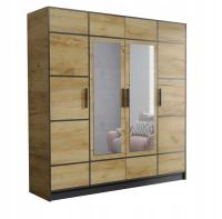 Шкаф четырех-дверный гардероб с зеркалом DIOR 207
