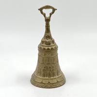 Mosiężny dzwon z motywami starożytnego Egiptu 10x10x21 cm