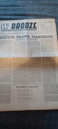 W drodze dwutygodnik polityczny i literackie Jerozolima 16 V 44