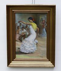 Carmen Oses Hidalgo (1891-1961) - tancerka, portret obraz olejny, Hiszpania