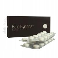 BIAŁY WĘGIEL - enterosorbent, zatrucia, biegunki - tabletki 30 szt.