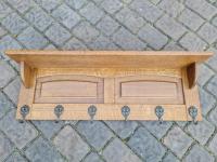 Стильная дубовая вешалка шириной 100 см