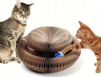 Drapak Dla Kota Zabawka Interaktywna Drapak z Piłką i Tunelem