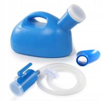 BUTELKI NA MOCZ PISUAR PRZENOŚNY DLA KOBIET I MĘŻCZYZN 2 L ZE SKALĄ I