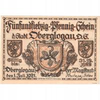 Banknot, Niemcy, Oberglogau, 75 Pfennig, maison 1,