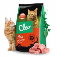 CLEO mix сухой корм для взрослых кошек мясо витамины 10 кг