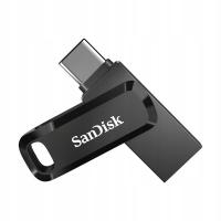 Pendrive SanDisk Ultra Dual Drive Go 256 GB USB 3.0, USB 3.1 typ C czarny