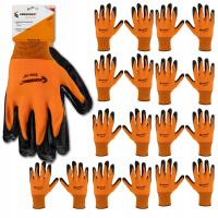 Rękawice robocze ochronne rękawiczki ogrodowe rozmiar 10-L mocne 9 par