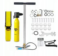 BUTLA DO NURKOWANIA 0,5L Z POMPKĄ - KOMPLET DO PŁYWANIA I NURKOWANIA