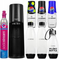 САТУРАТОР ДЛЯ ВОДЫ SODASTREAM TERRA ЧЕРНЫЙ 3 БУТЫЛКИ 3 СИРОПА PEPSI