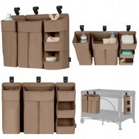 Organizer na łóżeczko wiszący przybornik duży 3w1 Lionelo Sidepocket Large