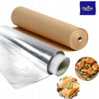 Folia aluminiowa GRUBA cateringowa + Papier do pieczenia WYTRZYMAŁY 50m