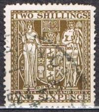 Kol.bryt. NEW ZEALAND (fisk.) 1940k, F193, 1,5 GBP