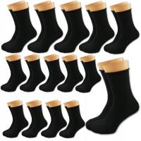 15 пар мужских носков без кнопок бамбуковые черные носки 43-46