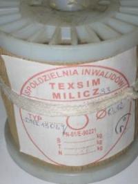 Drut nawojowy w oplocie bawełnianym DNE-0,12