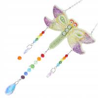 NIEDOKOŃCZONY DIAMENTOWY RYSUNEK DZWONEK WIETRZNY RHINESTONE WAŻKA WISIOREK