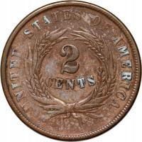 USA, 2 centy 1864