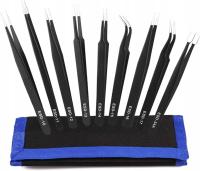 Pęseta precyzyjna Nela-Styl stal nierdzewna 9 szt.