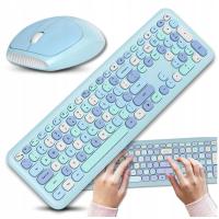 Беспроводная клавиатура мышь mofii 666 2.4 G USB синий