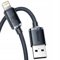 BASEUS SZYBKI KABEL USB / Lightning MOCNY PRZEWÓD DO IPHONE 2.4A 2m