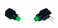 Dioda LED zielona 5mm w obudowie - 10szt