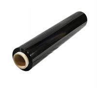 Folia STRETCH CZARNA 1,3 kg brutto 50 cm 23mic mocna dużo folii