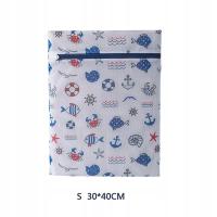 Sailing Pattern Laundry Bag For Washing Machine Protecing Clothes Bras