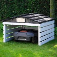 DREWNIANY GARAŻ DLA ROBOTA KOSZĄCEGO KOSIARKI - CZYTAJ OPIS !