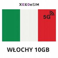 ESIM Włochy - 10GB na 15 dni - Internet mobilny do Włoch