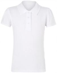 GEORGE рубашка поло REGULAR белая 6-7 L 116-122