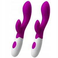 2 SILIKONOWE WIBRATORY DLA CIEBIE I KOLEŻANKI 30 FUNKCJI ROZKOSZY - ZESTAW