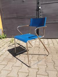 Fotel Design - Vntg '60 Mid-century Bauhaus chrom